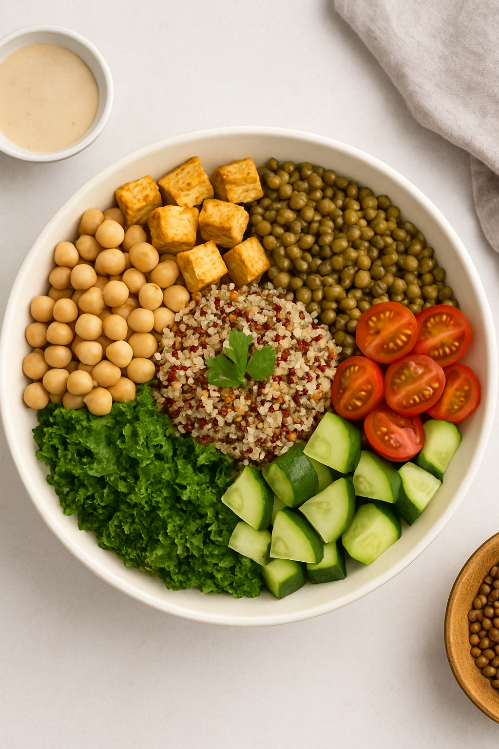 Veganer Protein-Salat