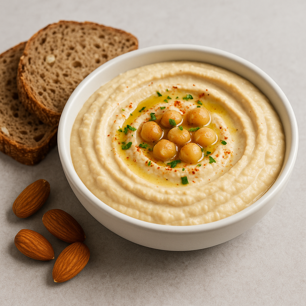Hummus mit Vollkornbrot
