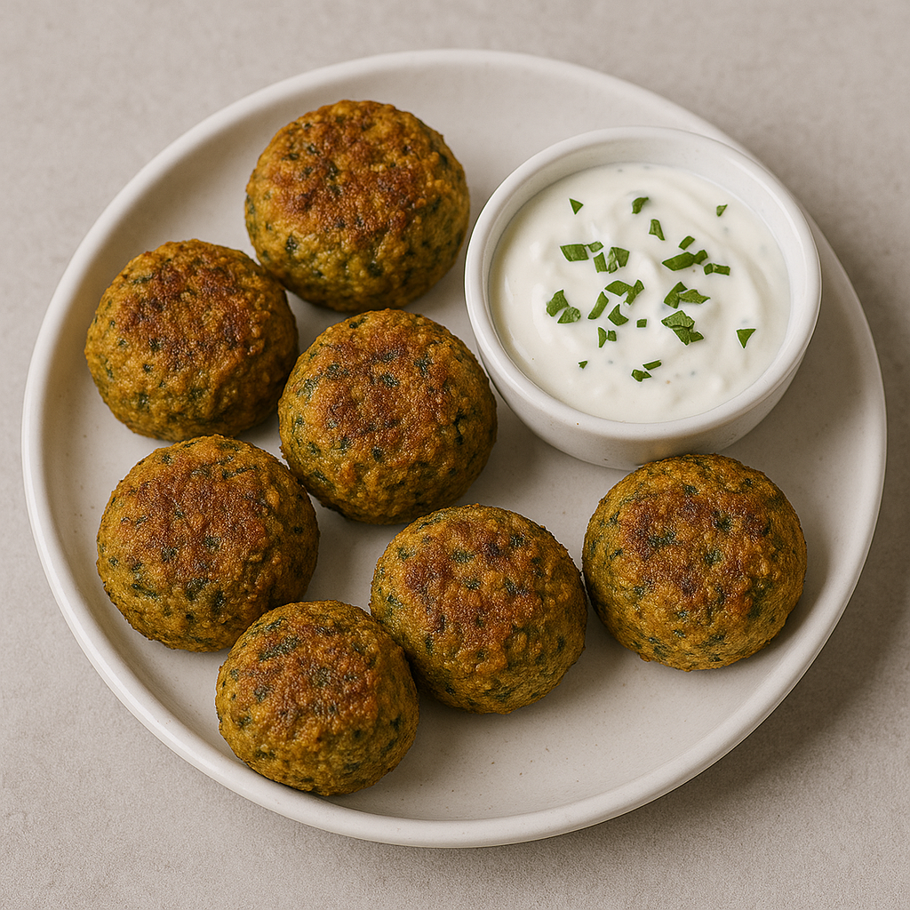 Falafel mit Joghurt-Dip