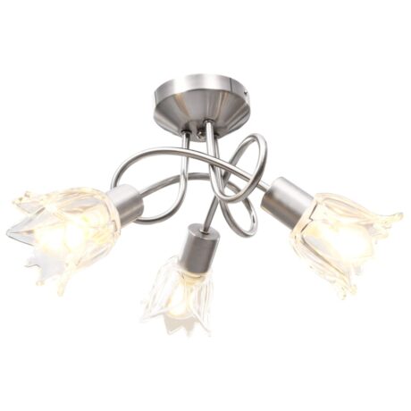 Lampenschirm Glas Kugel – Deckenleuchte mit Glasschirmen für 3 E14 Glühlampen