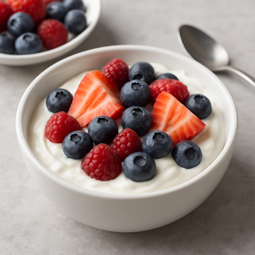 Griechischer Joghurt mit Beeren