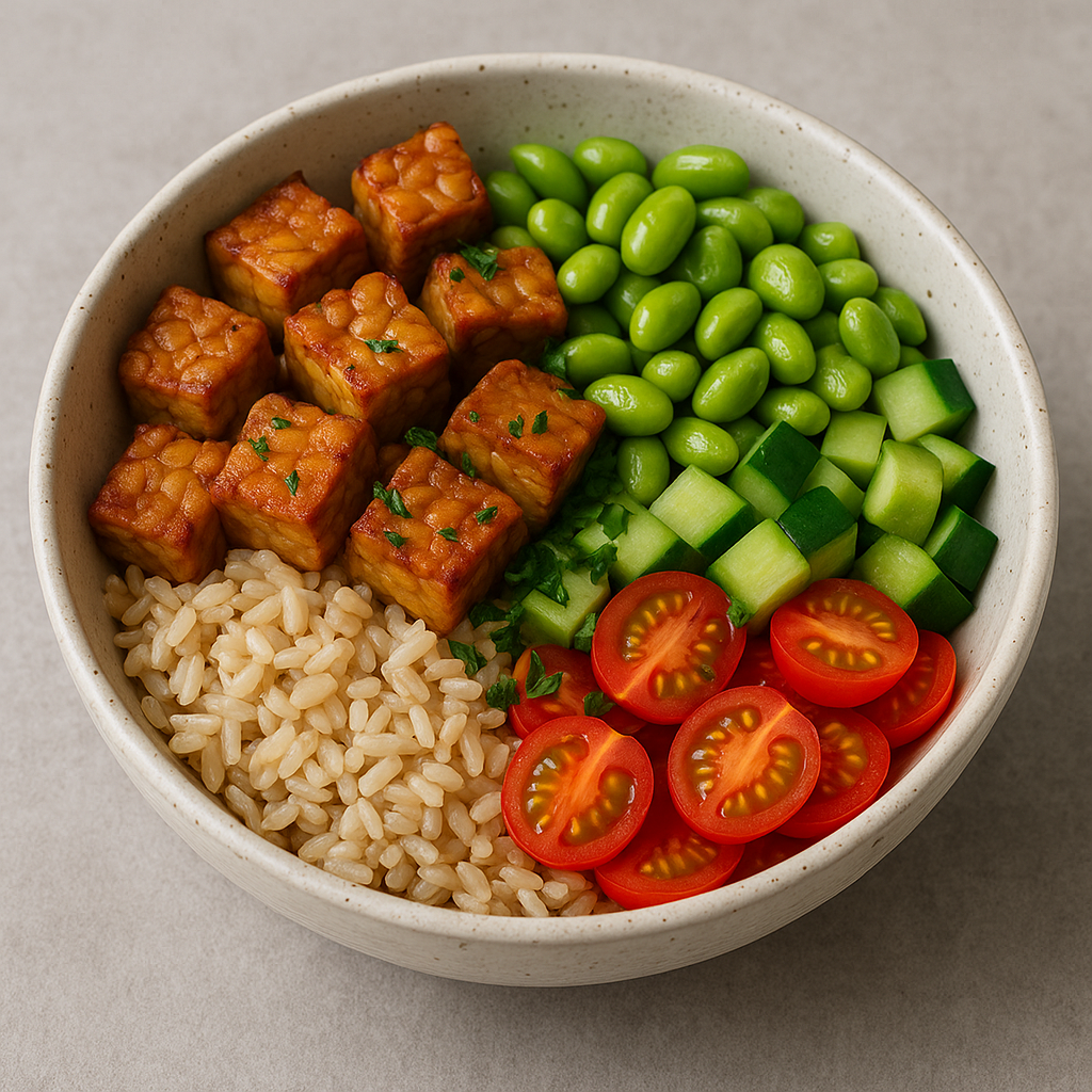 Tempeh Bowl mit Gemüse