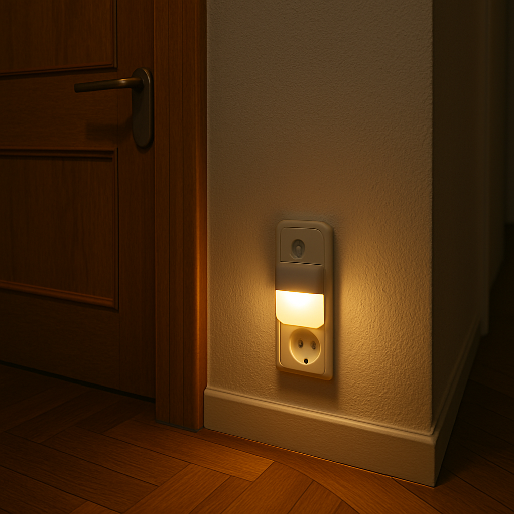 Bewegungsmelder Steckdose mit Licht Flur